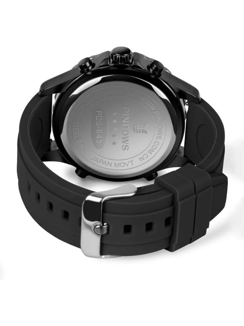 Men's Heavy Duty Black Digital Analog Multifunction Sport Casual Wrist Watch